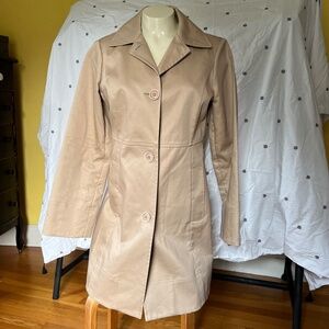 NWOT Brooks Brothers Women's Sz. 2 Cotton Khaki Raincoat Trench Made in Italy